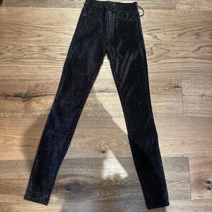Black orchid glittery/sparkly black pants